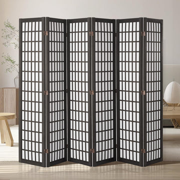 Room Divider, 6 Panel Japanese Room Divider, Folding Privacy Screen Indoor, Portable Partition Dividers and