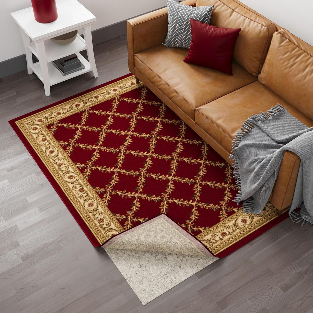 Non Slip Rug Pad Grip 3x8 1/8 Thick, Protection for Any Flooring Surface, Keep Your Runner Rug and Area Rugs
