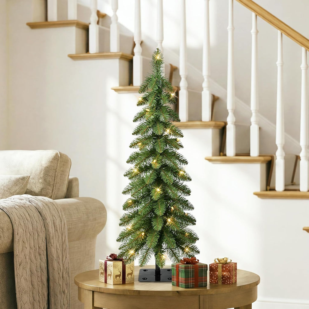 International 3ft Pre-Lit Alpine Pencil Christmas Tree