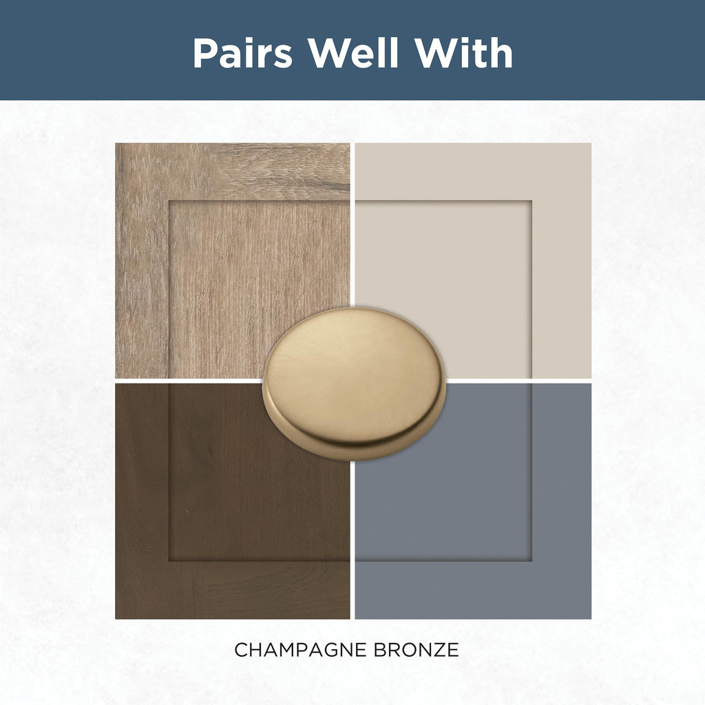 ) - Champagne Bronze Cabinet Handles, 5-1/16 Inch Hole Center, Modern Pulls for Drawers, Kitchen Cabinet Door