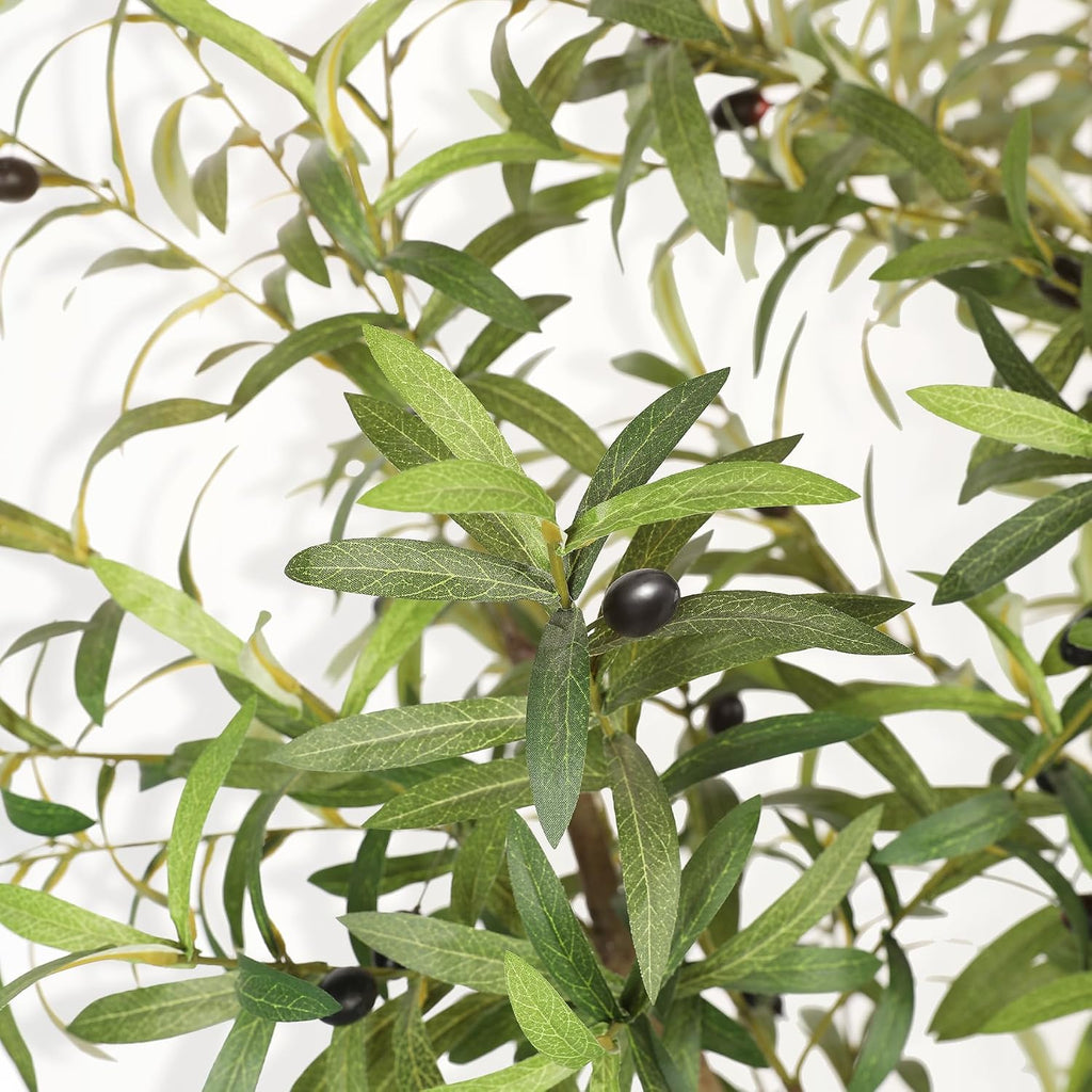 Olive Trees Artificial Indoor with Olive Branches, Lifelike Fruits