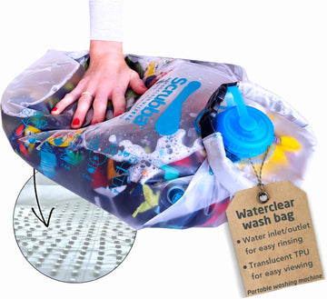Waterclear Wash Bag Portable Washing Machine - New Water Inlet/Outlet for easy rinsing - Manual Portable Washer for