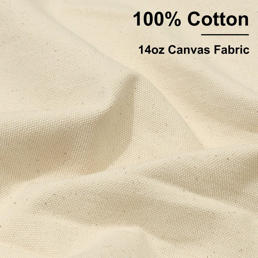 14 Oz Natural Cotton Duck Canvas Fabric, 63 Inch Wide, 1 Yard