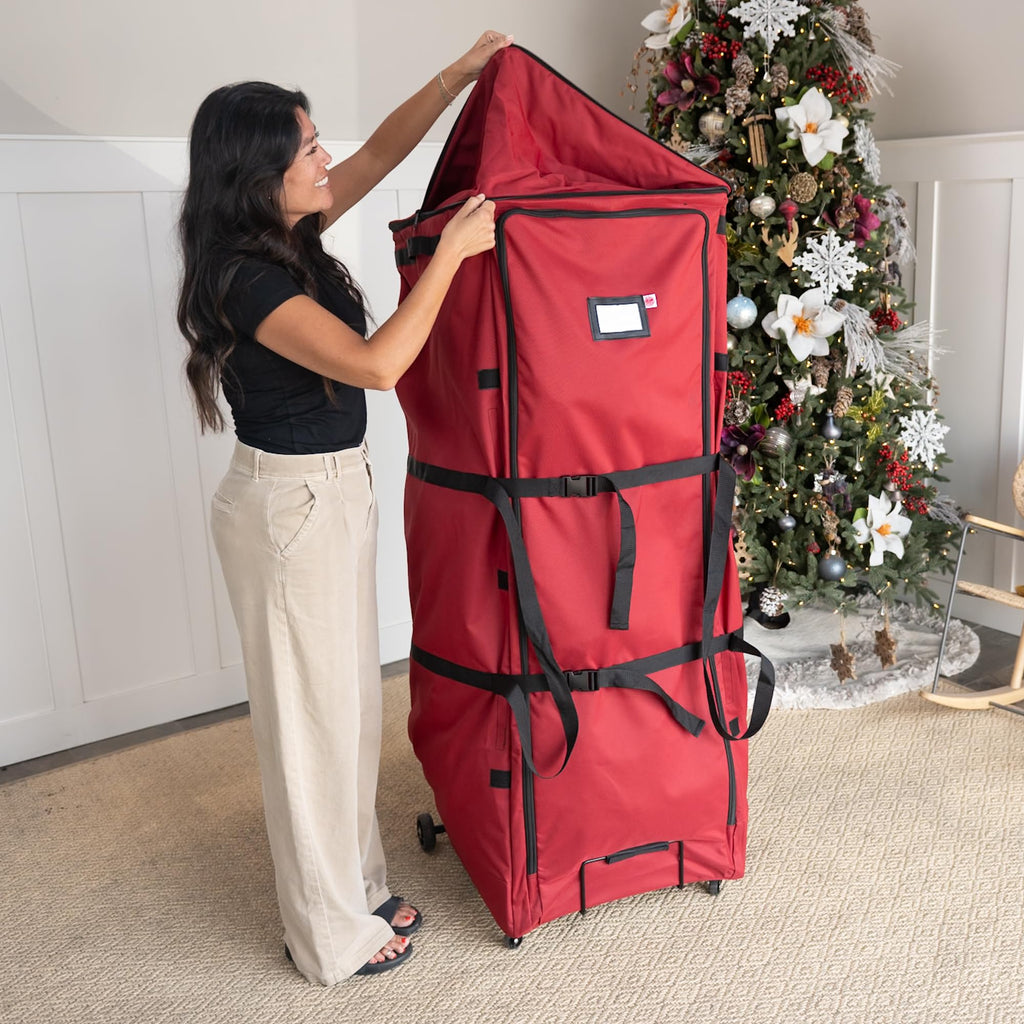 Rolling 12 Ft Christmas Tree Storage Bag with Wheels
