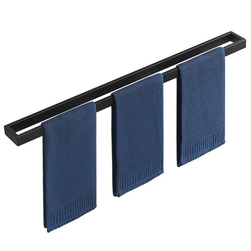 Matte Black Towel Bar Wall Mount, 31.5 Inch Towel Racks