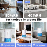 Dehumidifiers for Home, 60 Oz Small Dehumidifier for Basement. Portable Dehumidifier for Bedrooms, Bathrooms, Closets