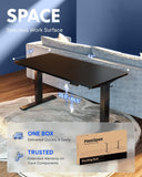 EN1 One-Piece Standing Desk, 48"x24" Seamless Desktop Electric Height Adjustable