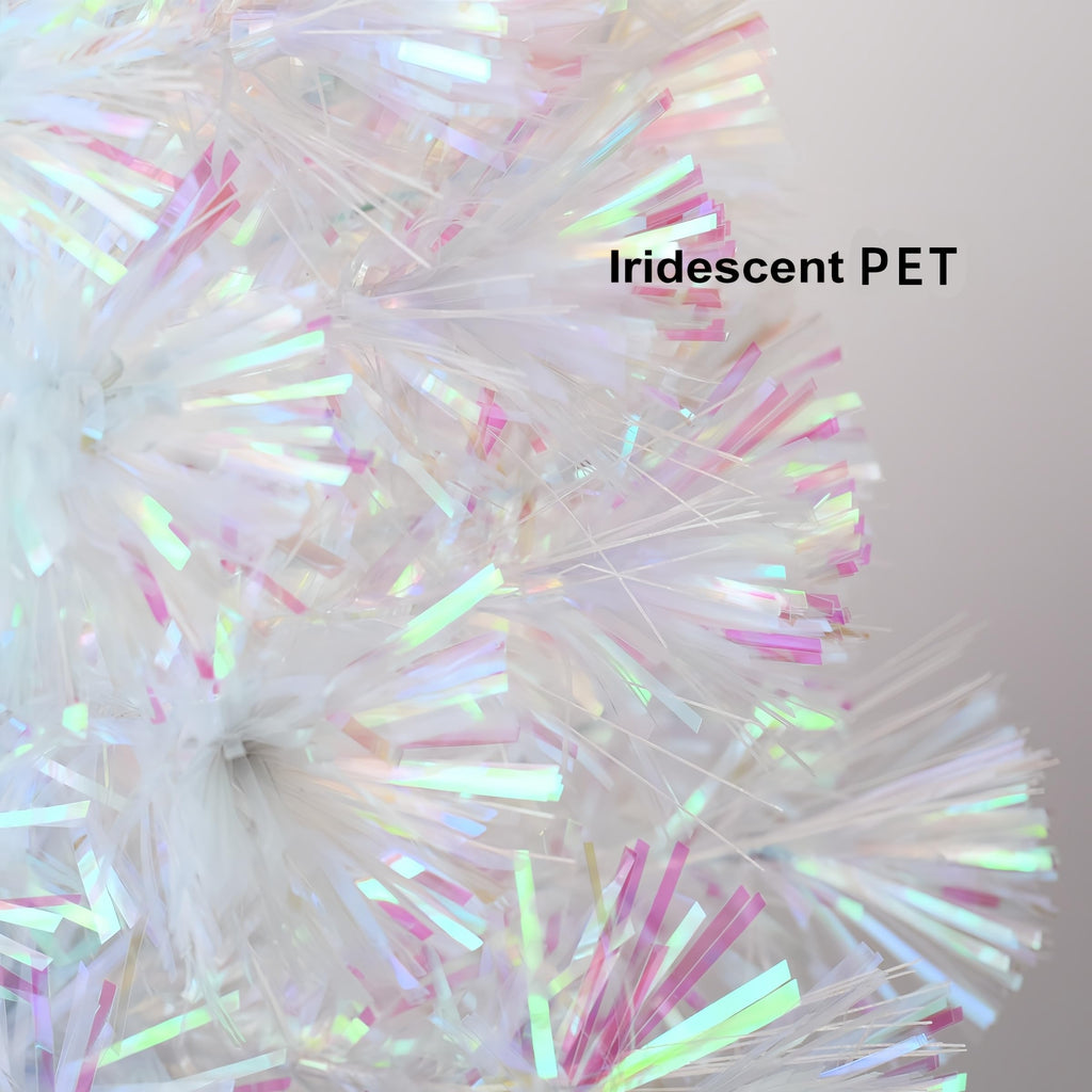 24 inch Iridescent Pre-lit Small Fiber Optic Christmas Tree