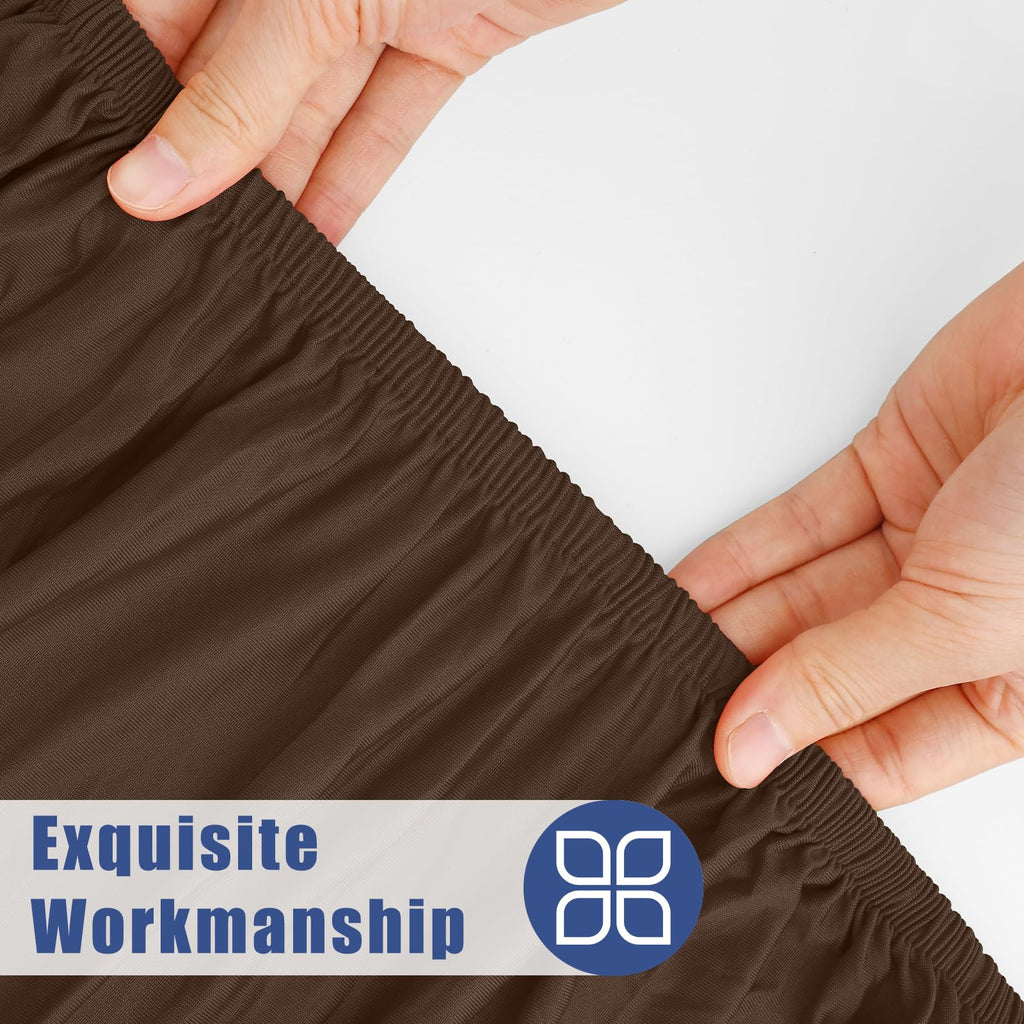 Spandex Round Tablecloth, Fitted Table Cloth for 42"-50" Tables