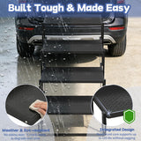 Dog Steps for Car, Truck, SUV, Dog Stairs for Car with Upgraded Non-Slip Surface, Foldable Dog Ramp for Car