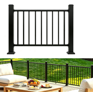 4 Ft Deck Railing Kit for Deck, Porch, Patio, Balcony