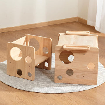 Weaning Table and Chair Set, Adjustable Toddler Furniture to 1-3