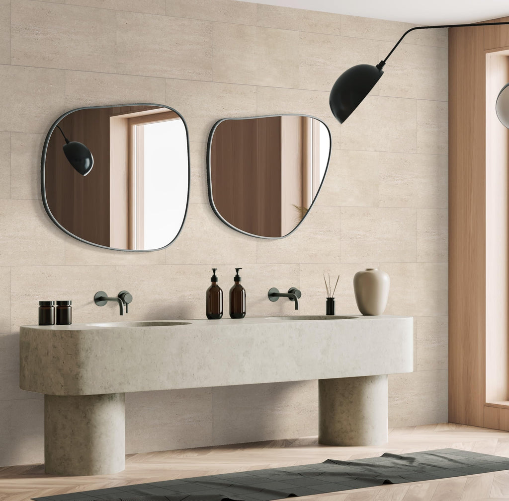 Waterproof Wall Tiles Easy Install Brussels Limestone 8 Pack