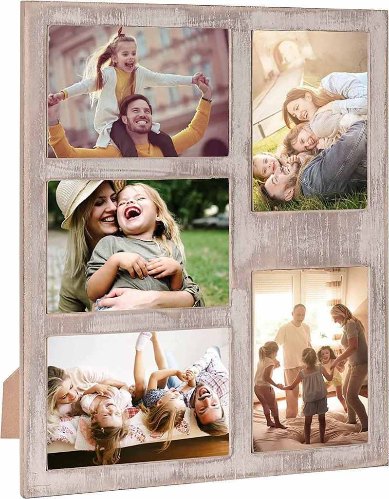 Farmhouse Picture Frame 5X7 Rustic Photos Frame Opening