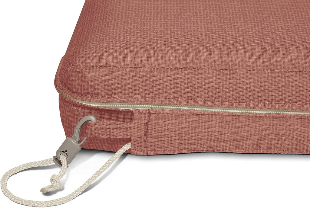 Weekend Water-Resistant Outdoor Chaise Cushion, 72 x 21 x 3 Inch, Cedarwood, Outdoor Seat Cushions