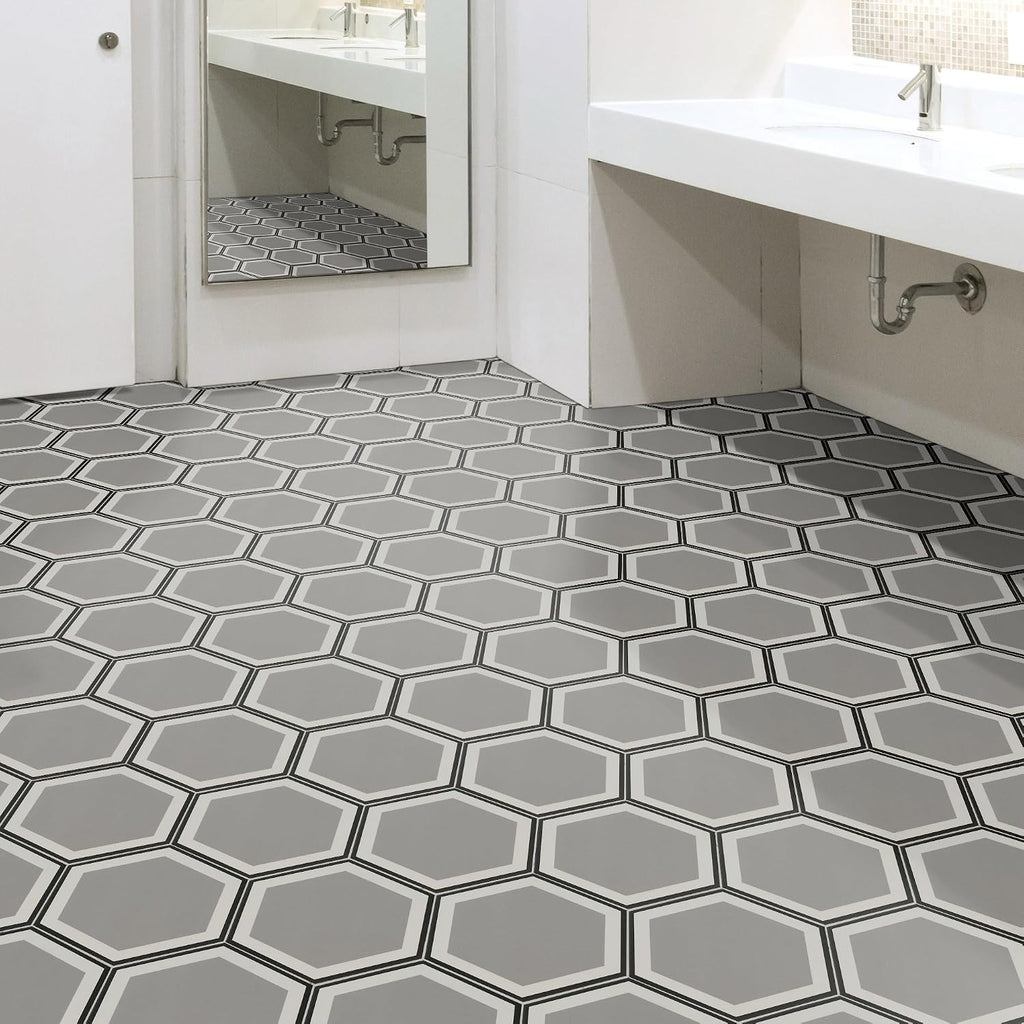 Hexley Hive 9 in. x 10 in. Matte Porcelain Floor Wall Tile Flooring