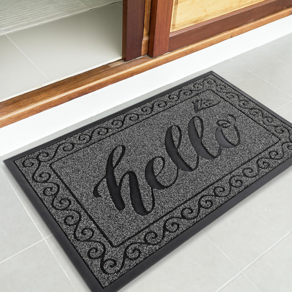 Welcome Mats for Front Door 36x24, Heavy Duty Waterproof Outdoor Door Mat Outside Entrance, Non-Slip Low Profile