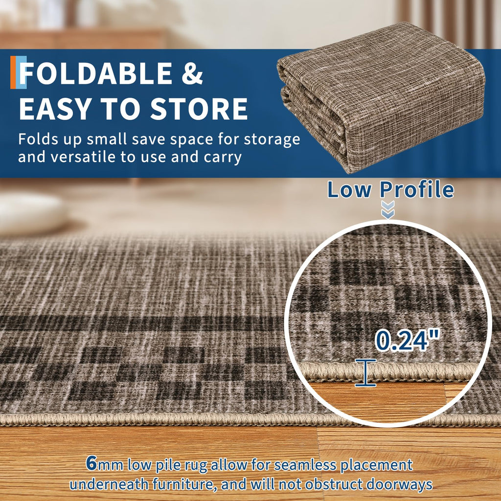 Runner Rug 2x6 Non Slip Washable Hallway Runner Rugs