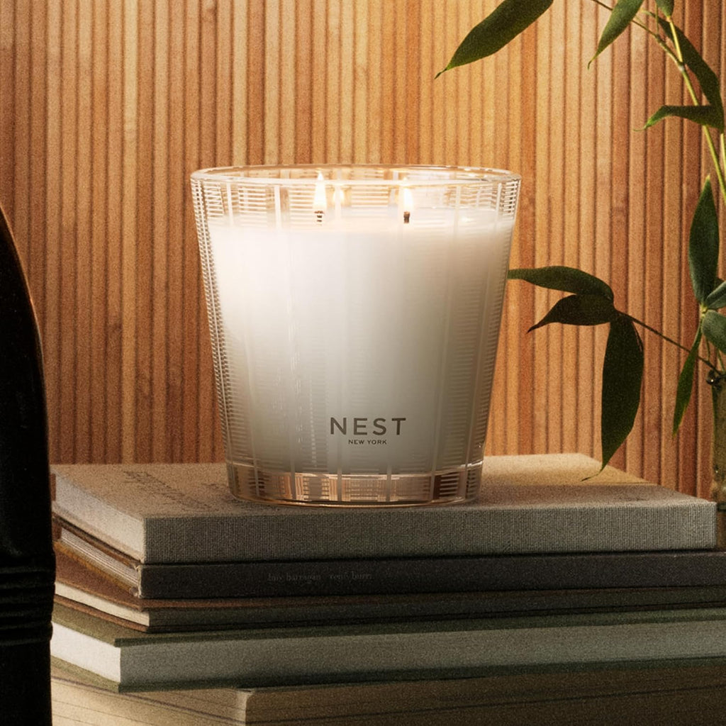 Scented 3-Wick Candle, Bamboo - 21.2 oz - Up to 100-Hour Burn Time - Reusable Glass Vessel - Set of 212