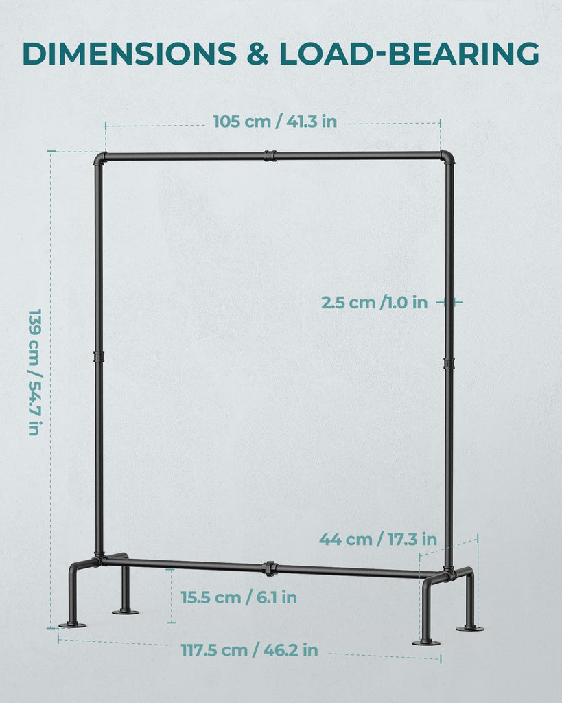 Clothing Rack, 2 Pack Heavy Duty Clothes Rack Freestanding