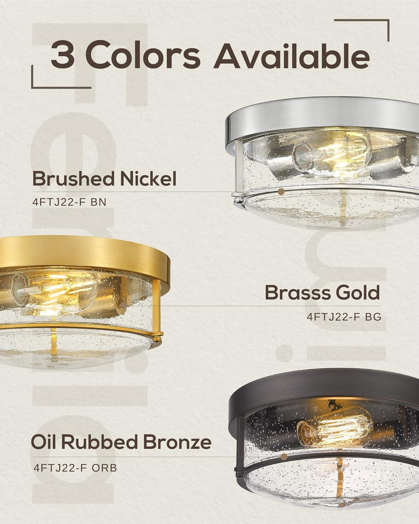 Flush Mount Light Fixture, 12" Ceiling Light Fixtures, Farmhouse Porch Ceiling Lighting Outdoor