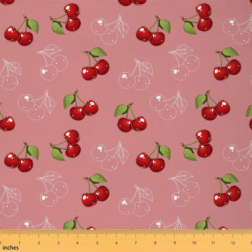 Cherry Cute Fabric By The Yard Decorative Soft