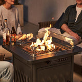 Glass Wind Guard for 28''&32'' Propane Fire Pit Table, Clear Tempered Wind Guard for Gas Firepit, Thick Rectangle Glass Shield with Aluminum Corner - Image 7