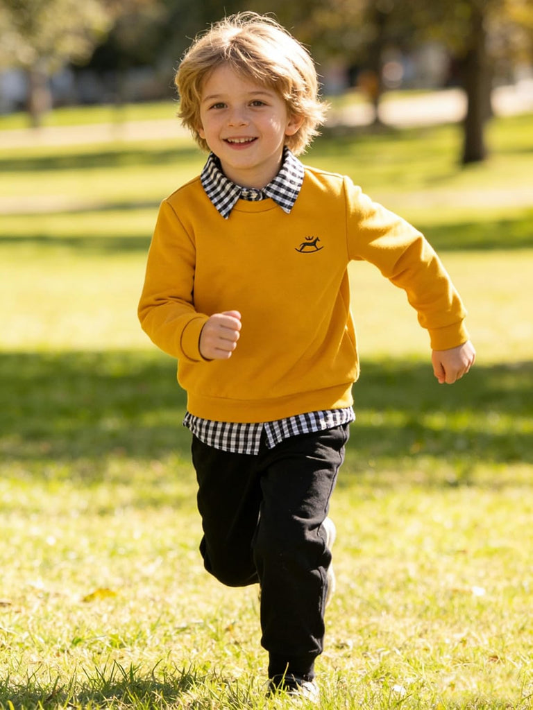 Toddler Boy Clothes Long Sleeve Sweatshirt Tops and Pants Boys Piece Kids Winter Outfits