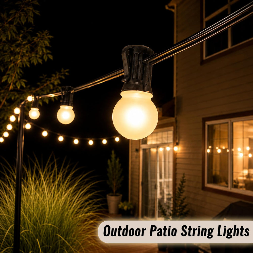 G16.5 White Incandescent Globe Bulbs, 25W, E12 Candelabra Base, 10-Pack