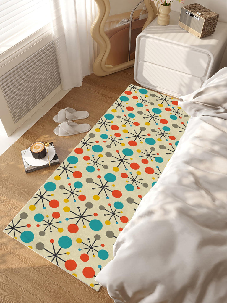 Retro Mid Century Modern Kitchen Runner Rugs s
