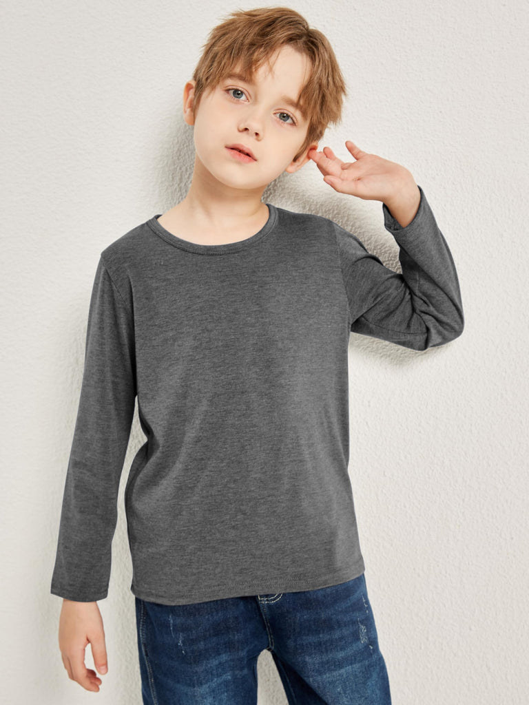 5 Pack Boy and Toddlers Long Sleeve Shirts Kids Top Tees Shirts
