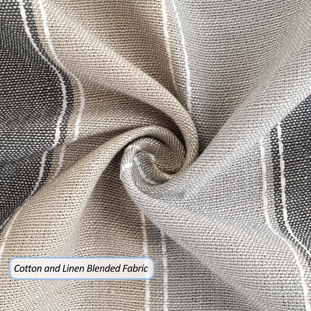 Rectangle Table Cloth Cotton Linen Waterproof Embroidery Tablecloth Rustic Farmhouse Style for Indoor Outdoor Dinning