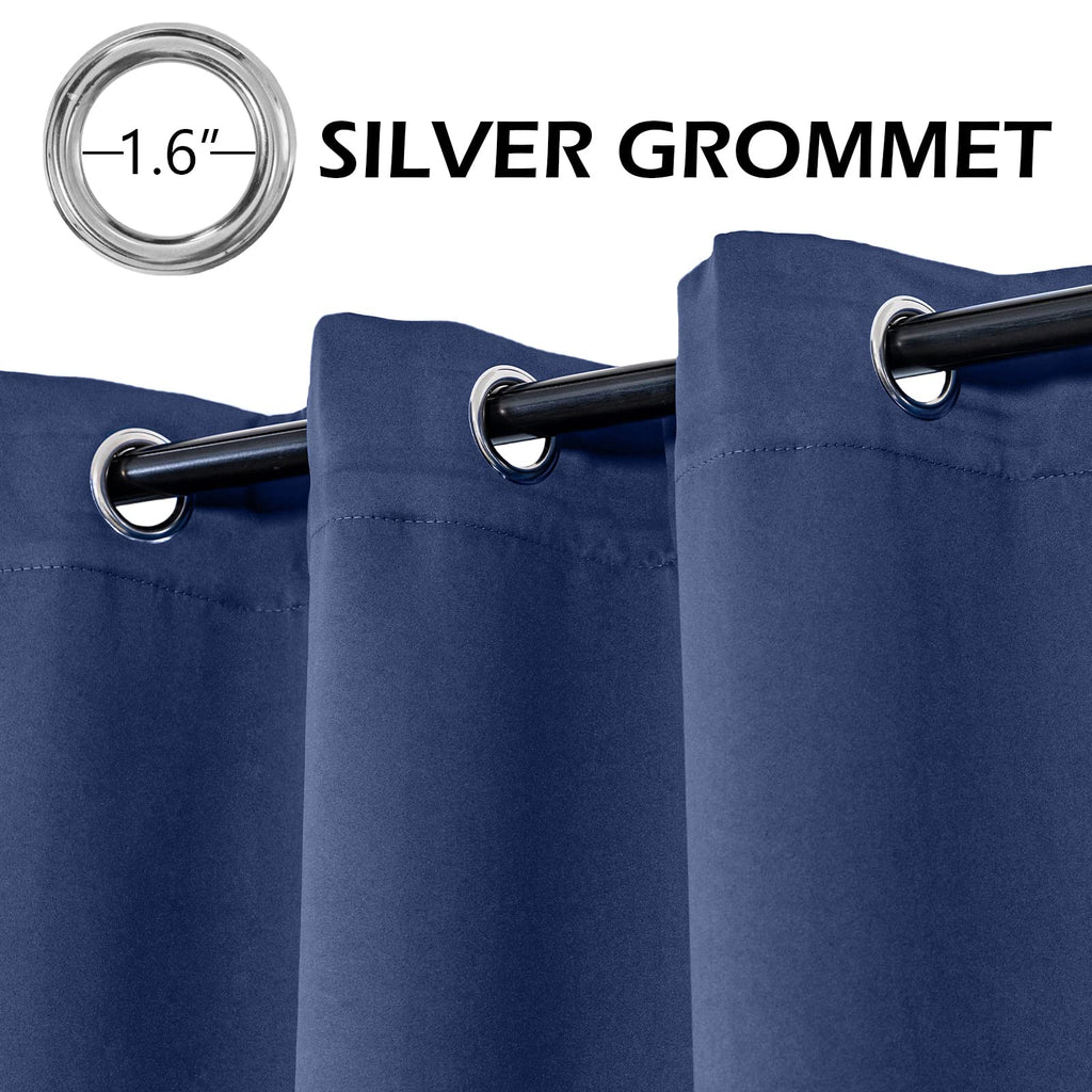 Sliding Door Curtains, Grommet Blackout Curtain Thick Vertical Blinds Privacy Thermal Insulated Room Divider