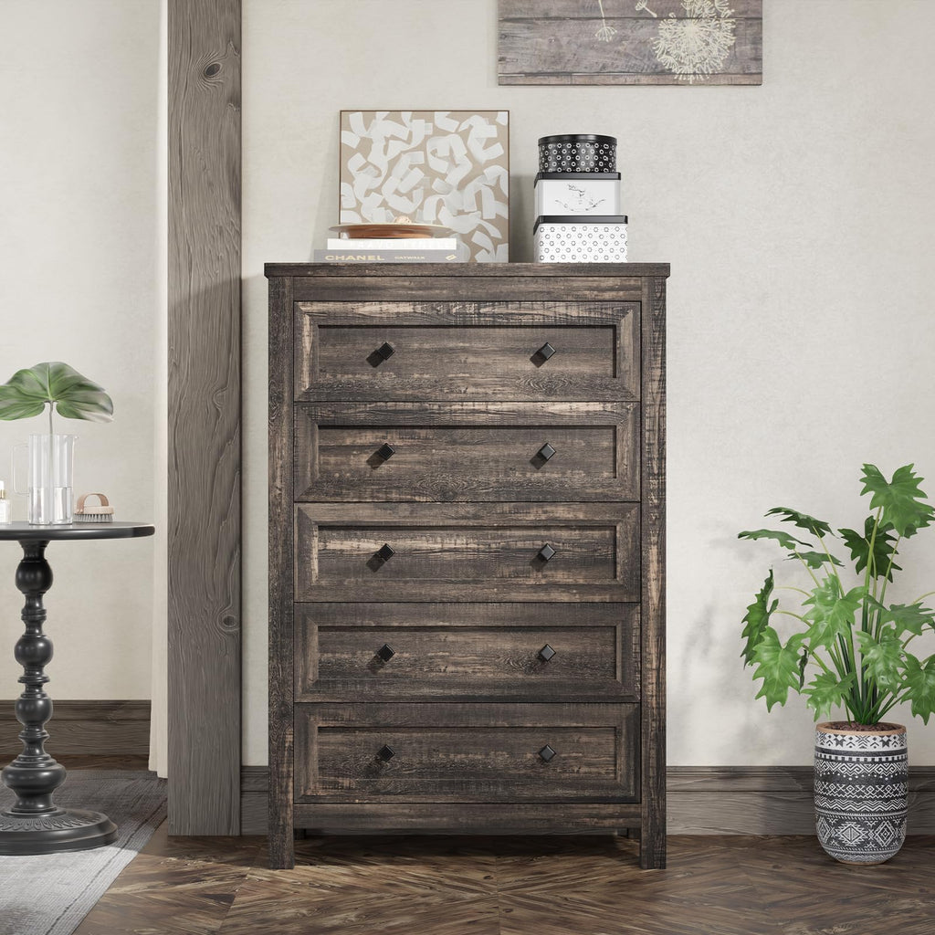 47"TallFarmhouseDresser, BedroomStorageChest, Oak