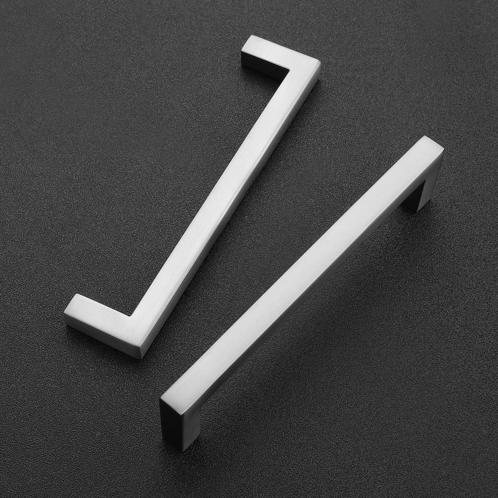 Brushed Nickel Cabinet Handles Solid Cabinet Pulls 5 Inch 20 Pack