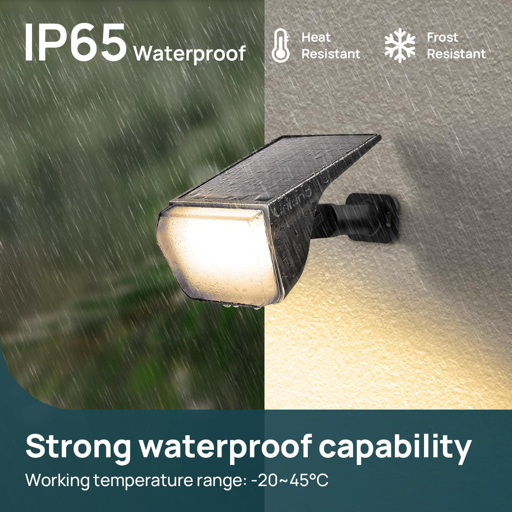 Solar Spot Lights Outdoor Waterproof Floodlight Warm White 6 Pack
