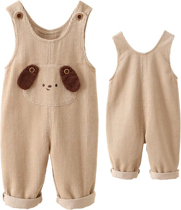 Baby Corduroy Overalls Toddler Boy Girl Fall Romper