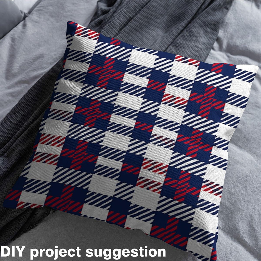 Check Plaid Upholstery Fabric Soft 2 Yards