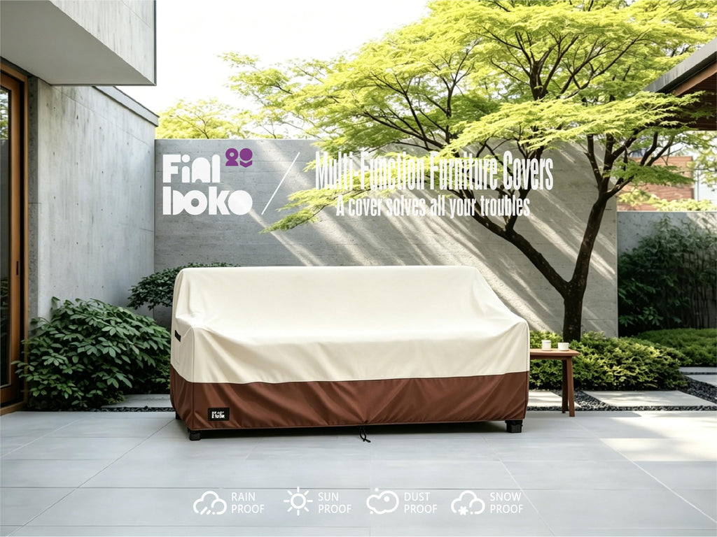 3-Seater Outdoor Sofa Cover, 76Wx32Dx31H inches Outdoor Furniture Covers Waterproof, 100% Waterproof Heavy Duty Patio