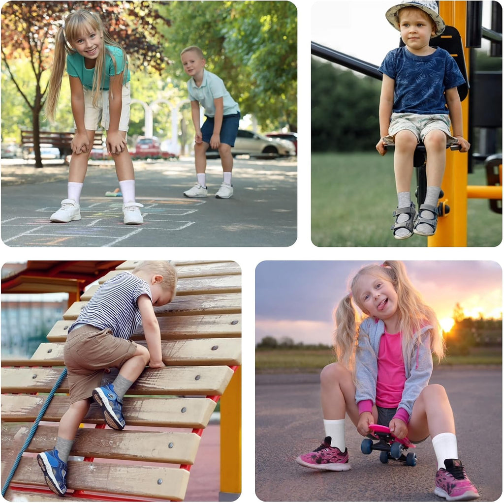 20 Pairs Toddler Socks Kids Boys Crew Socks