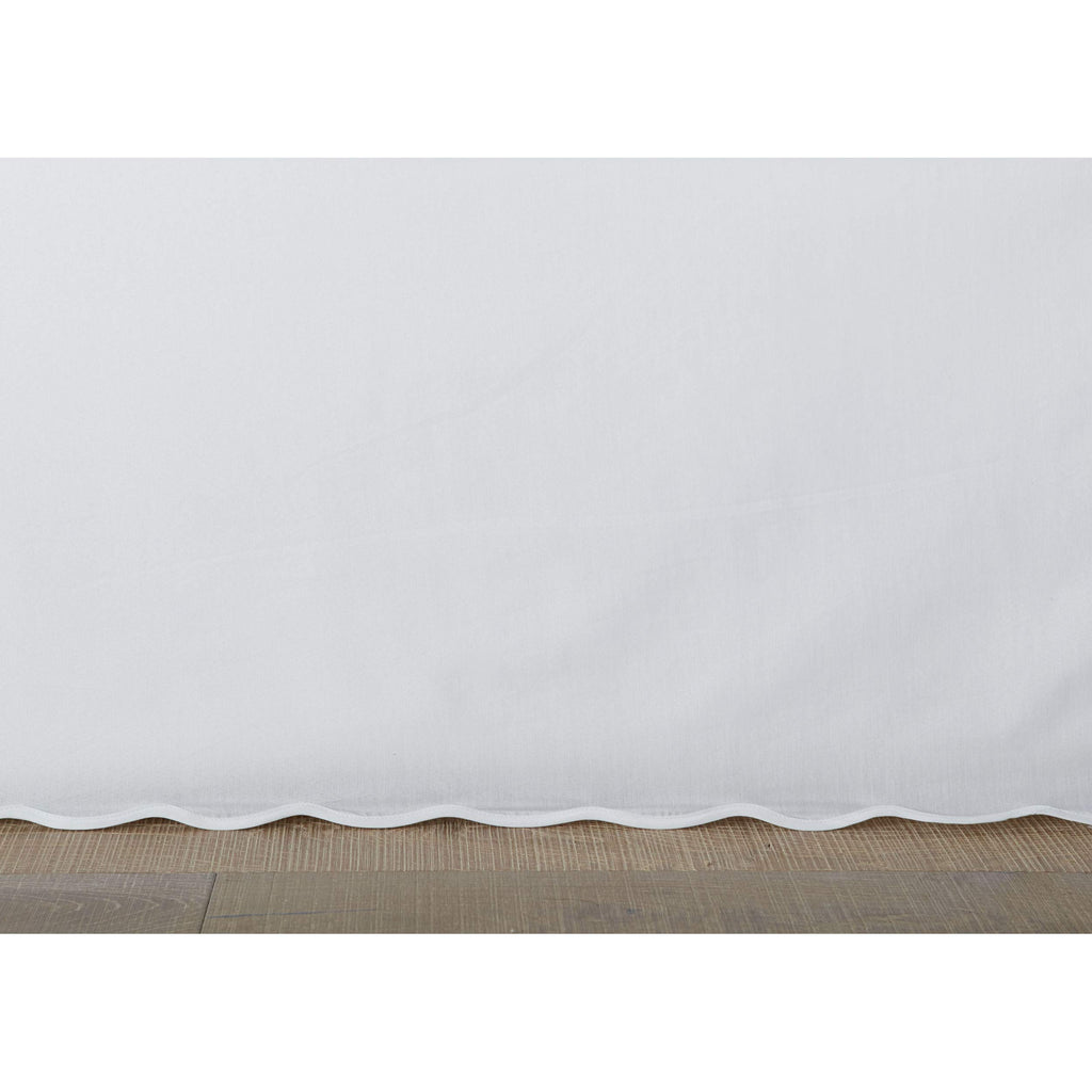 Cotton Bed Skirt with Split Corners, 15-Inch Drop