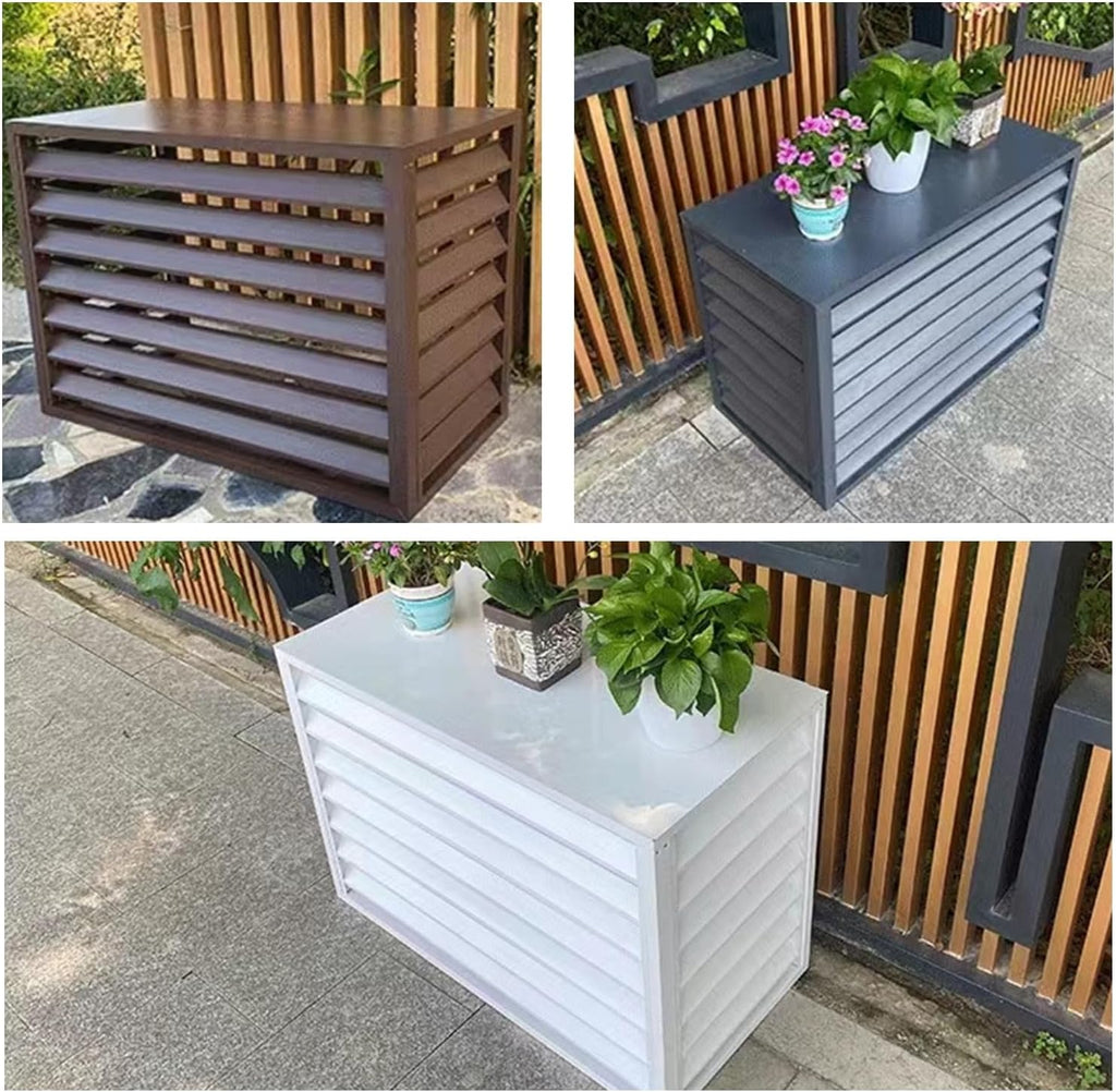 Air Conditioner Privacy Fence,Aluminum Alloy Privacy Fence Screen,Trash Can Enclosures,Ac Unit Fence,Outdoor Privacy