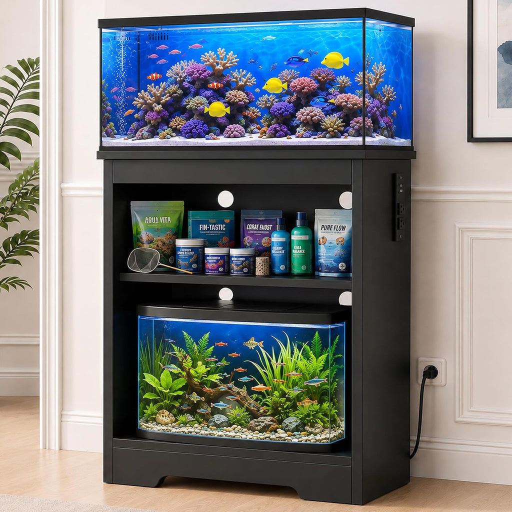 10-20 Gallon Fish Tank Stand, Aquarium Stand with Storage