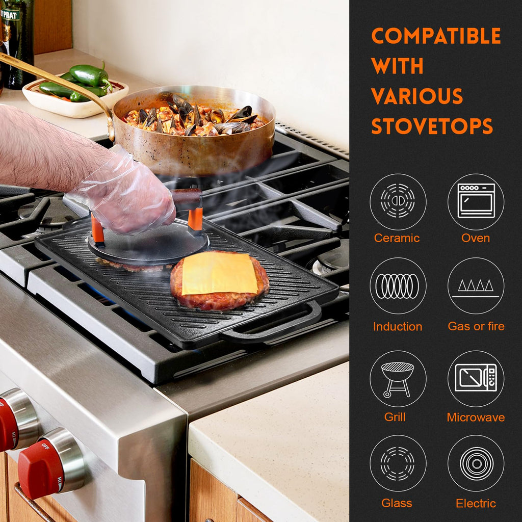 Cast Iron Reversible Griddle