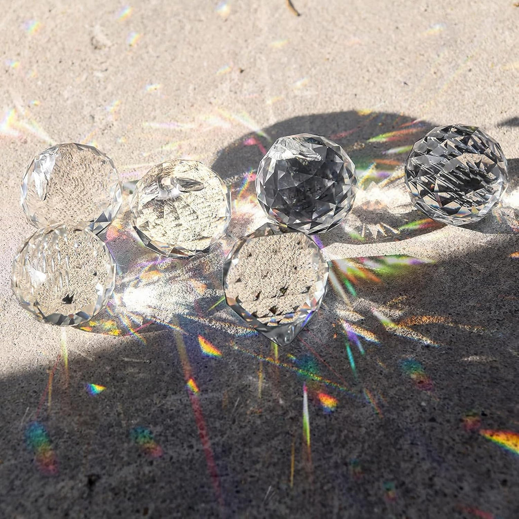 20mm Clear Crystal Ball Prism Sun Shine Catcher Rainbow Pendants Maker, Hanging Crystals Prisms for Windows