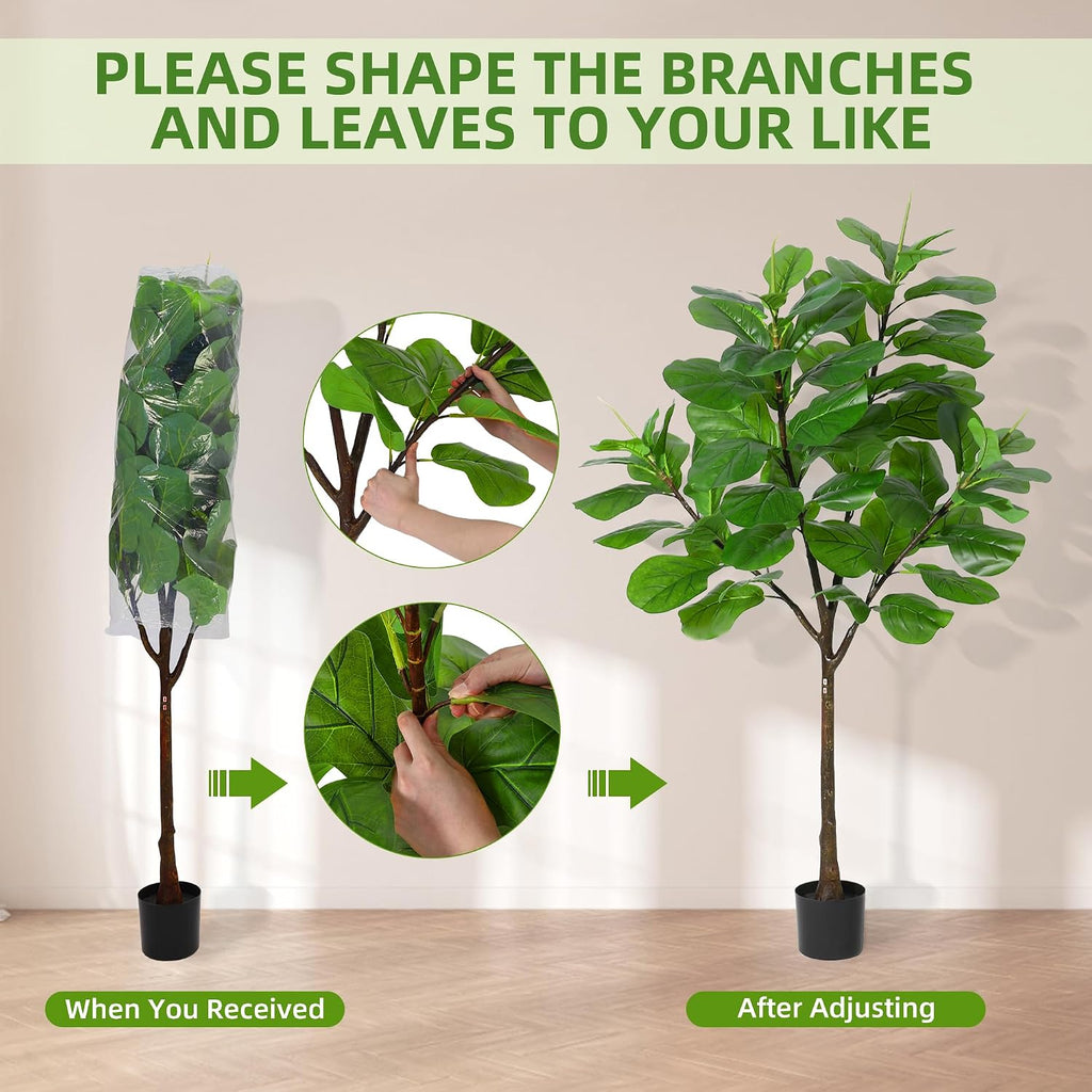 5.8FT Artificial Fiddle Leaf Fig Tree