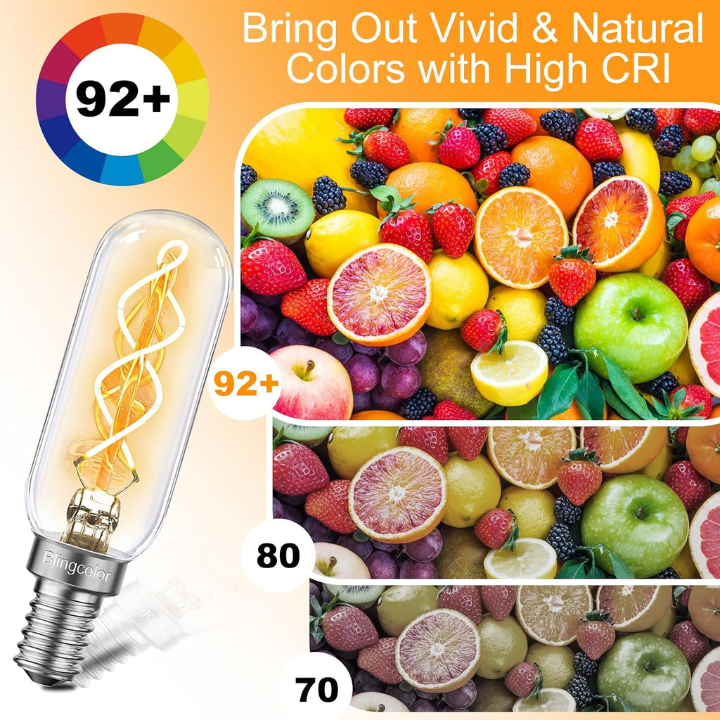 6 Pack Dimmable E12 LED Edison Candelabra Bulbs 40 Watt, Warm White 2700K