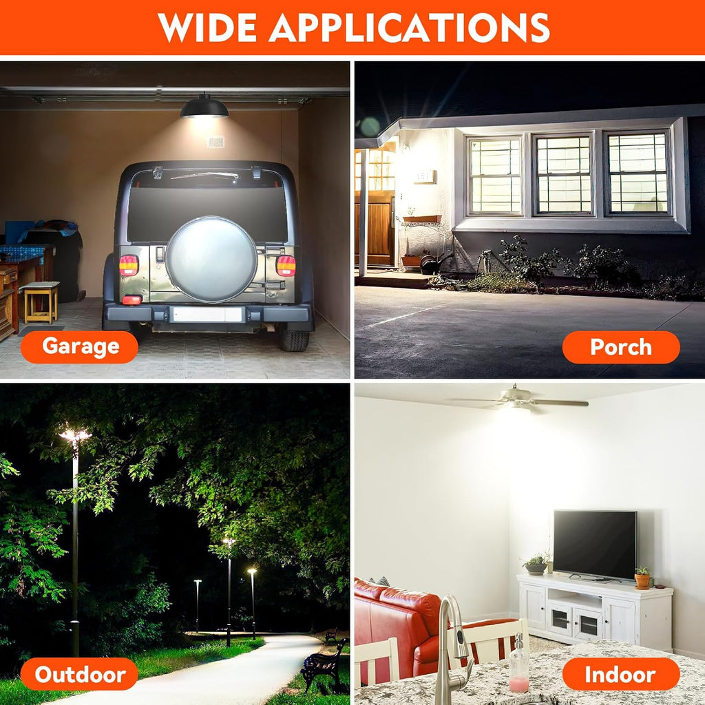 LED Light Bulbs 250W Equivalent Led Bulbs 3750LM 6500K Cool Daylight White 30W E26/E27 Base Ceiling Fan LED Corn