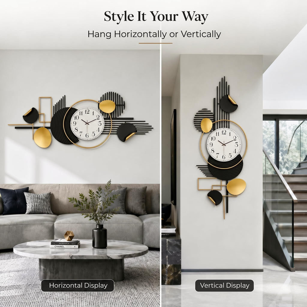 59"Large Wall Clock, Modern Decorative Wall Clock