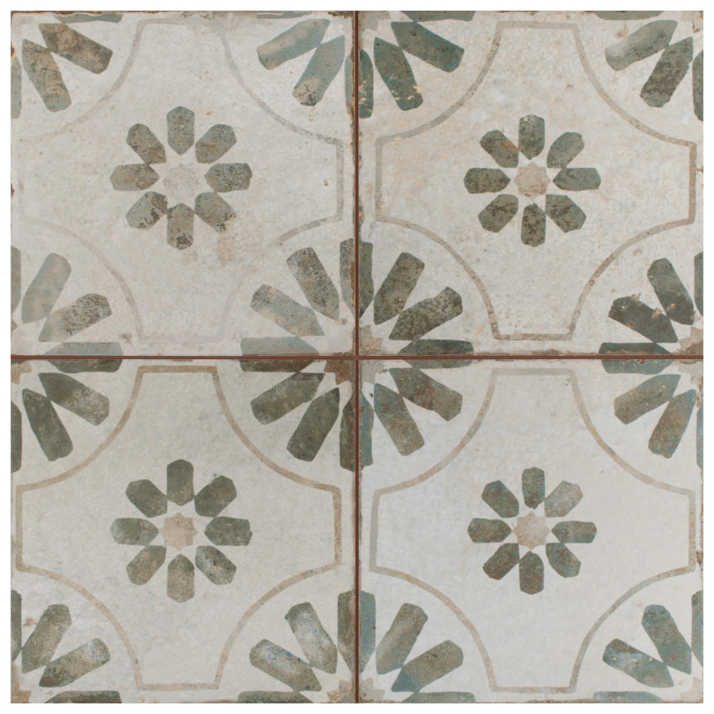 Kings Blume Sage 17-5/8" x 17-5/8" Ceramic Floor and Wall Tile